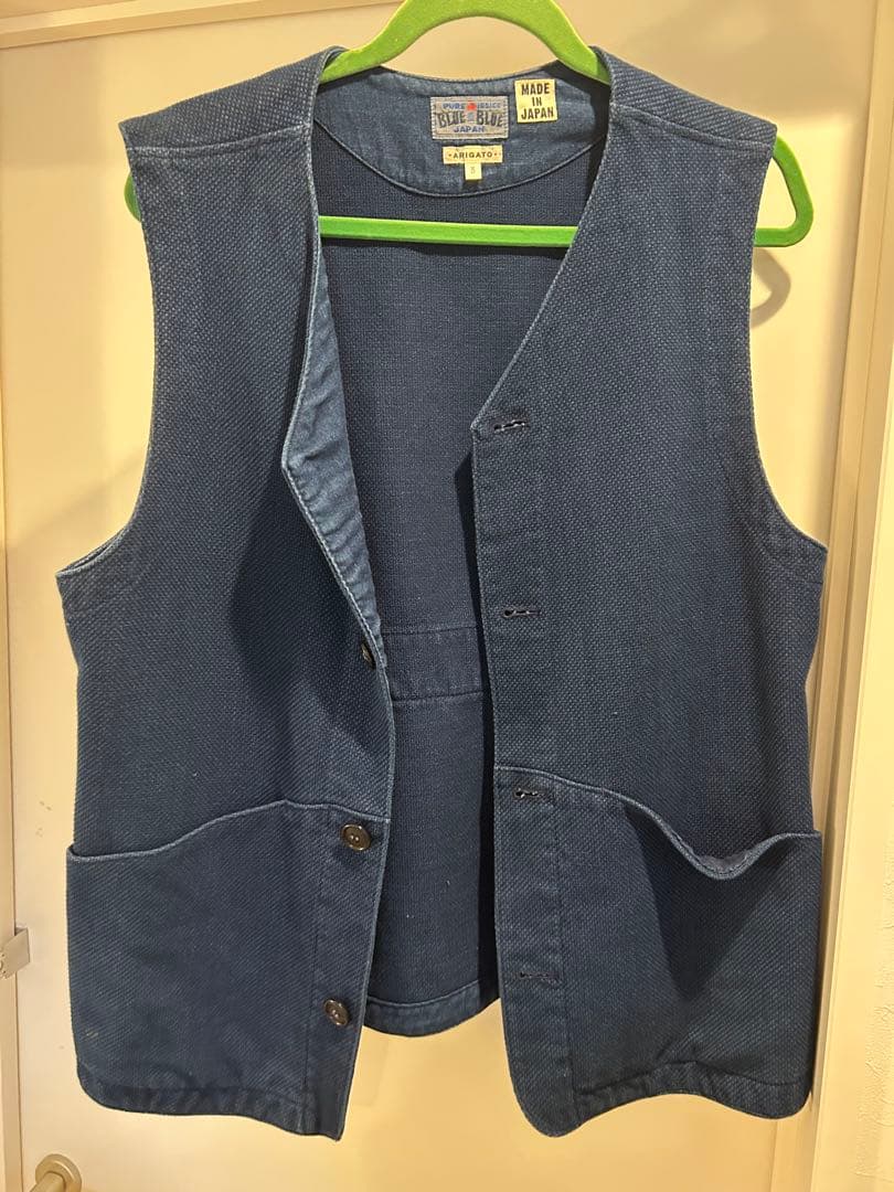 BLUE BLUE INDIGO ベスト サイズ3 京都LOFTMAN購入