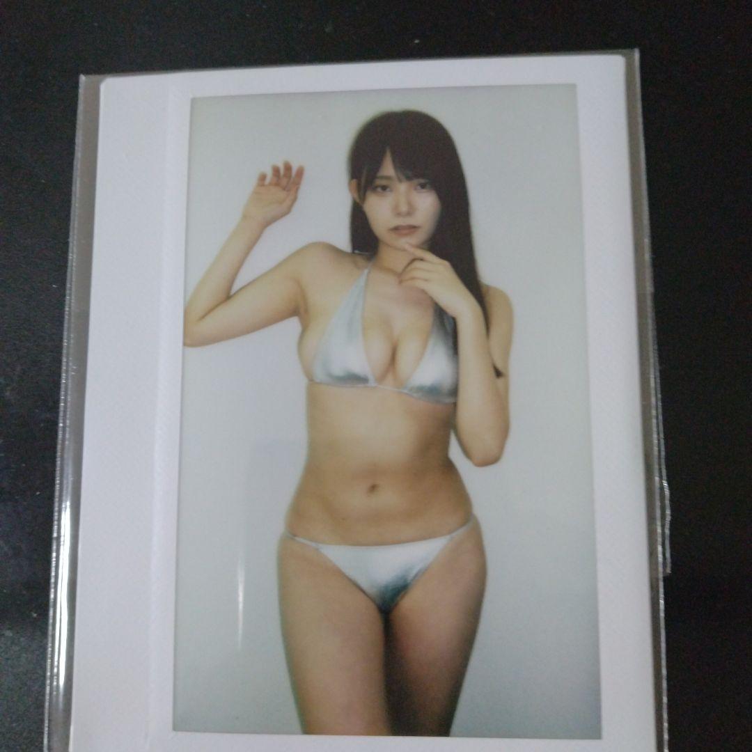 桜井木穂 シルバー ビキニ ワイドチェキ