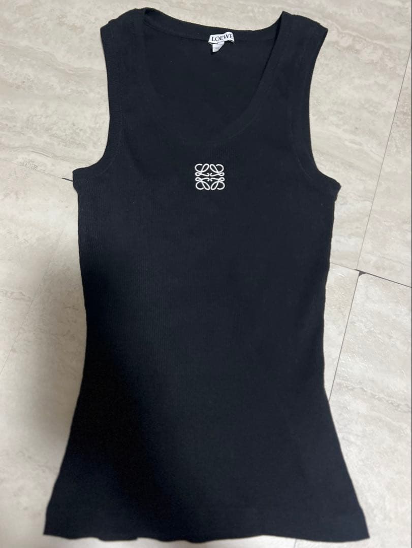 LOEWE ブラック タンクトップ XS