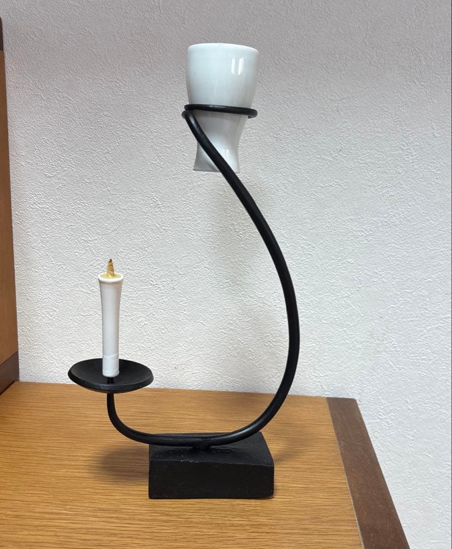 鍛治工房弘光 花あかり　鉄燭台 キャンドルホルダー 和ろうそく　鉄燭台　花器
