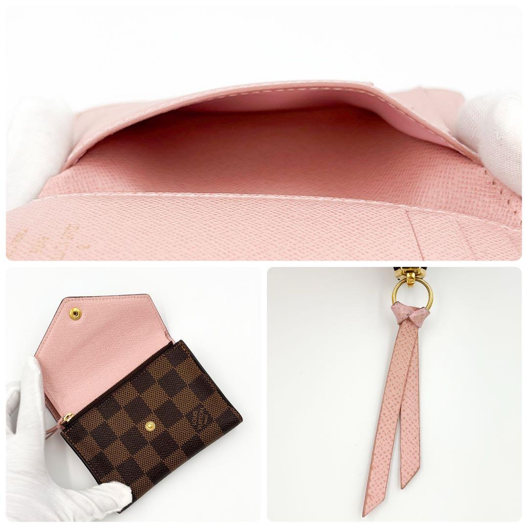 【本日限定】イニシャル無★ルイヴィトン ダミエ ヴィクトリーヌ ローズバレリーヌ