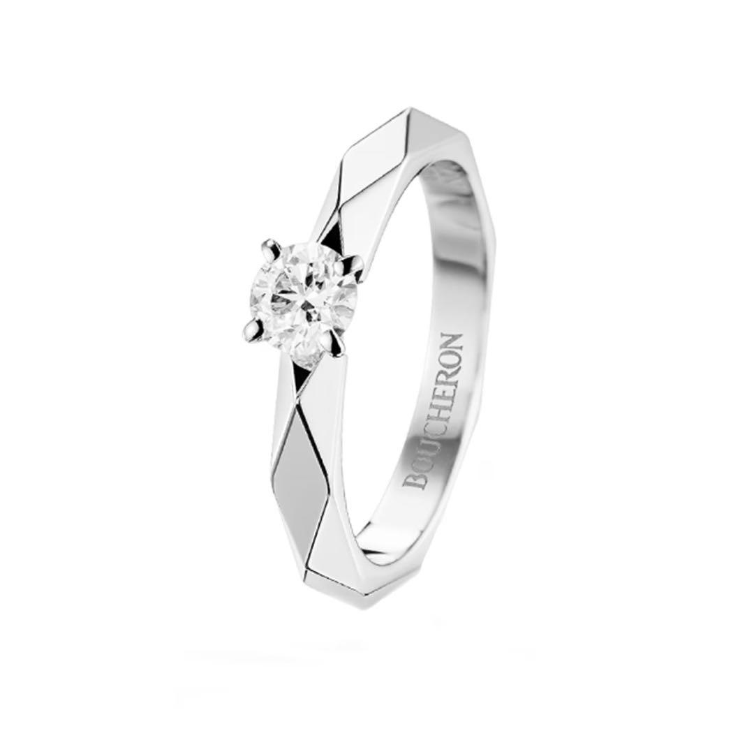 BOUCHERON ファセットソリテールリング#52 プラチナ