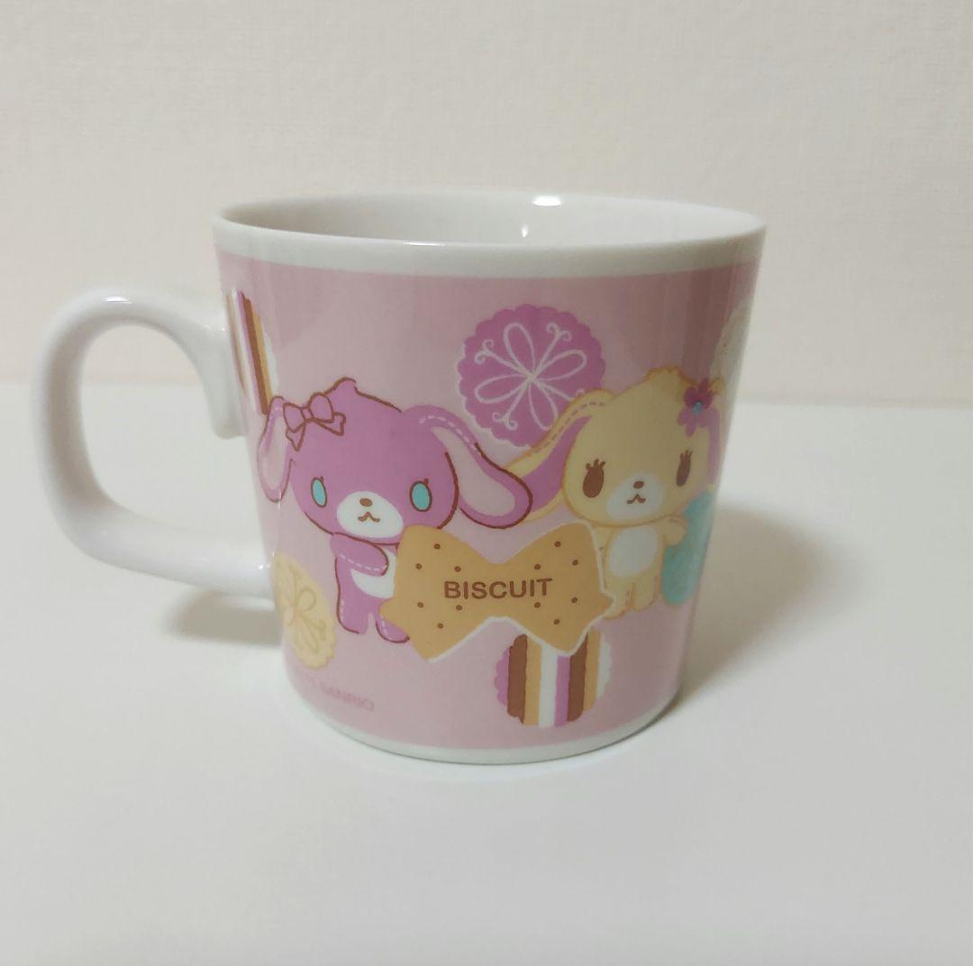 【美品】★シュガーバニーズ くろうさぬいぐるみ ケーキ刺繍 当時物 おまけ付き★