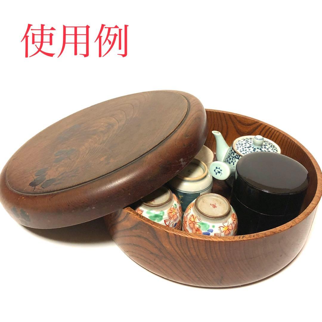 ■時代物■茶器入れ・一枚板・一刀彫・古木・・工芸品・茶道具・古道具・古民具・欅