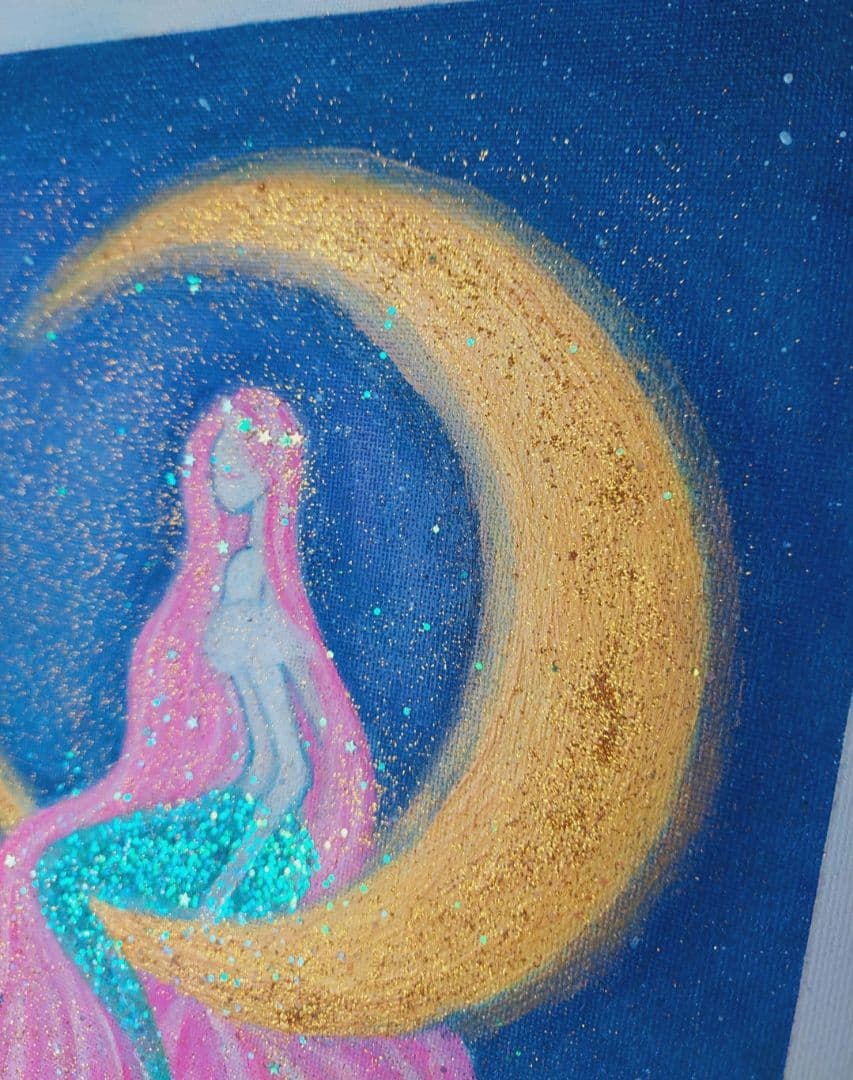 油絵　絵画　原画　再販なし『マーメイド』