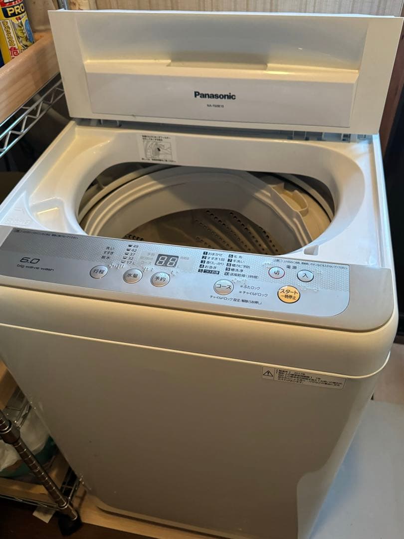 【3年程使用】Panasonic☆パナソニック☆洗濯機☆6kg☆2017年製