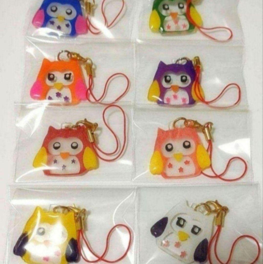 30個セットです⭐⭐ふくろうさん　レジン　ストラップ　カラフル　ハンドメイド