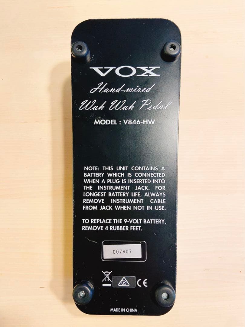 VOX V846HW ワウペダル ハンドワイヤード　オリジナルボックス付
