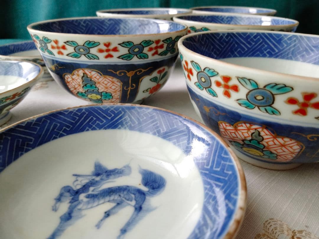 大明年製　蓋付き器　５客セット