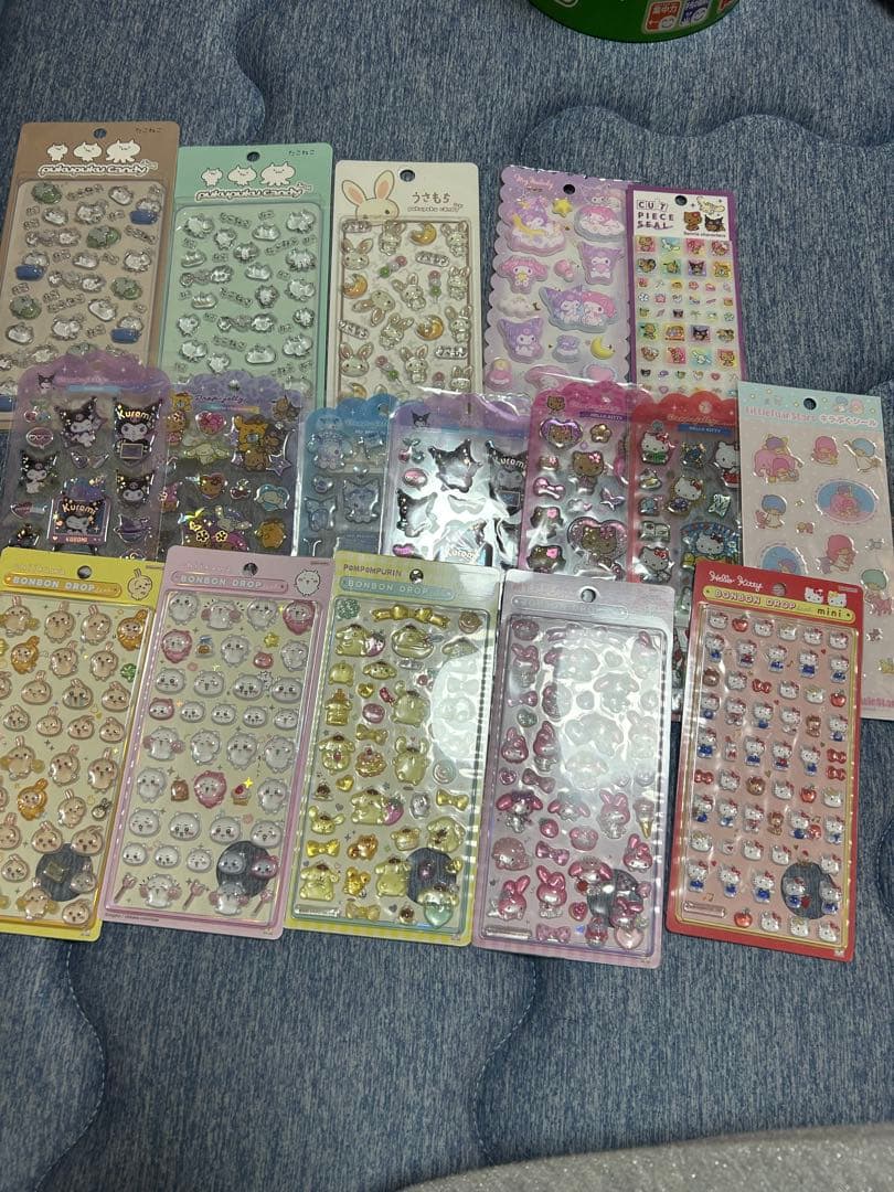 ボンボンドロップシールセット サンリオ ちいかわ 17枚 大量 引退 正規品