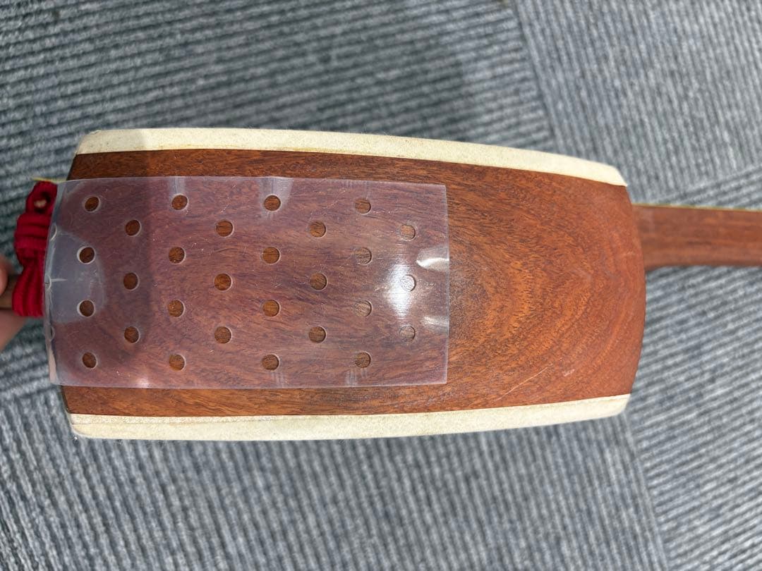 三味線 本体 花柄装飾 3弦 和楽器