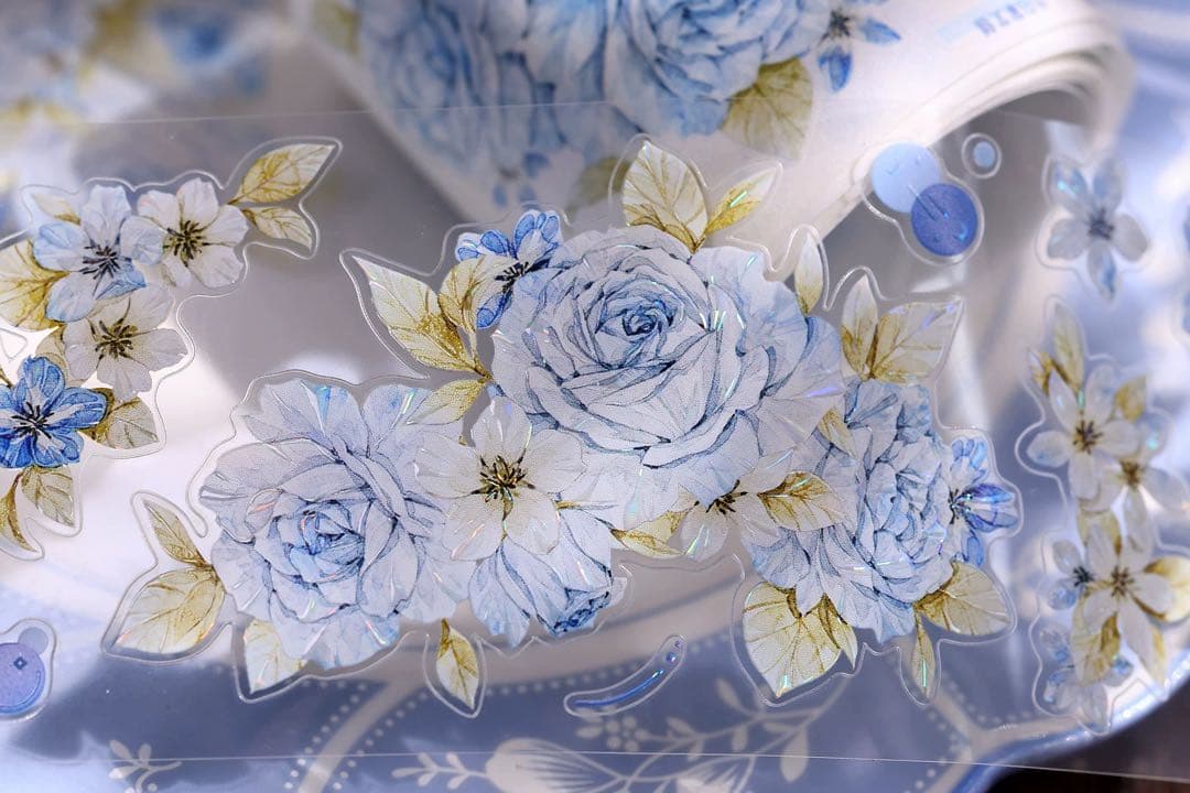 ⭐️SALE⭐️小白家文創《涧石蓝》海外マスキングテープ マステ 【2743】