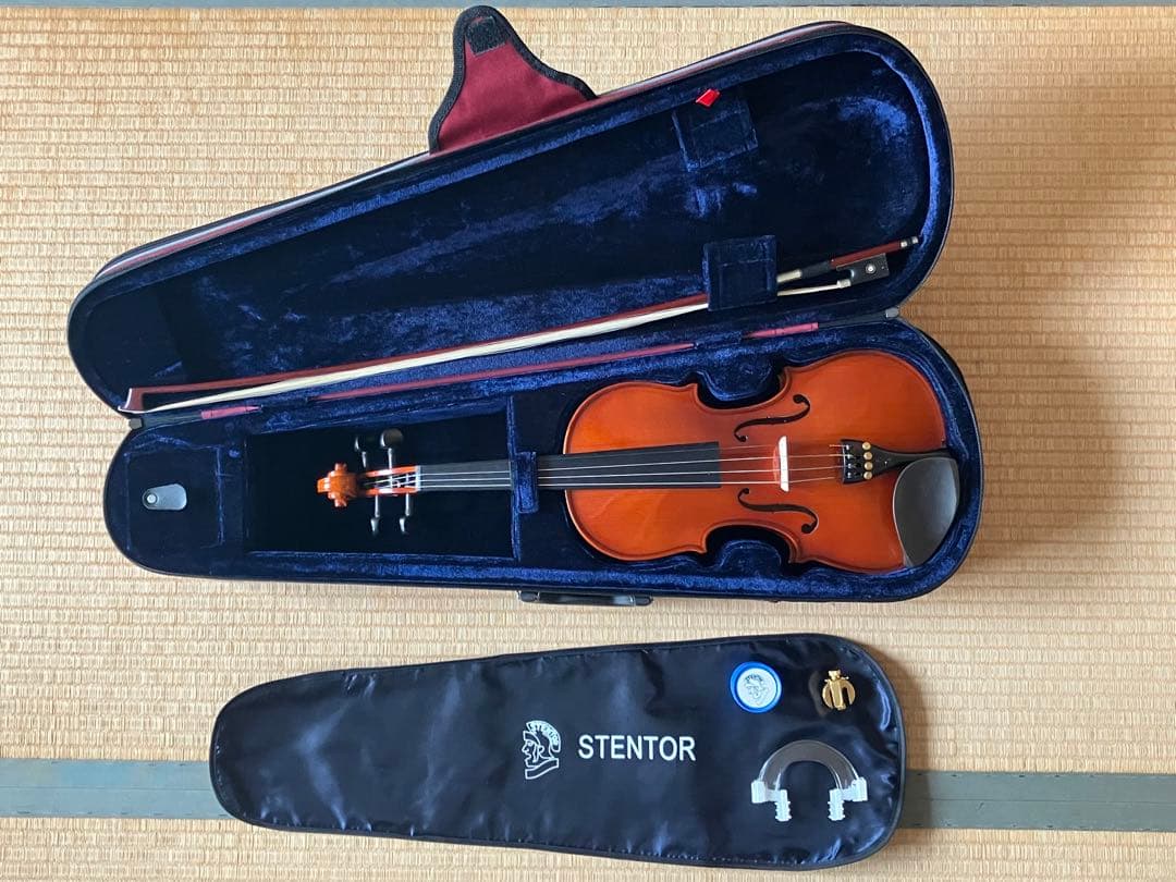 STENTOR ステンター バイオリン 4/4 ＋消音器&矯正器具