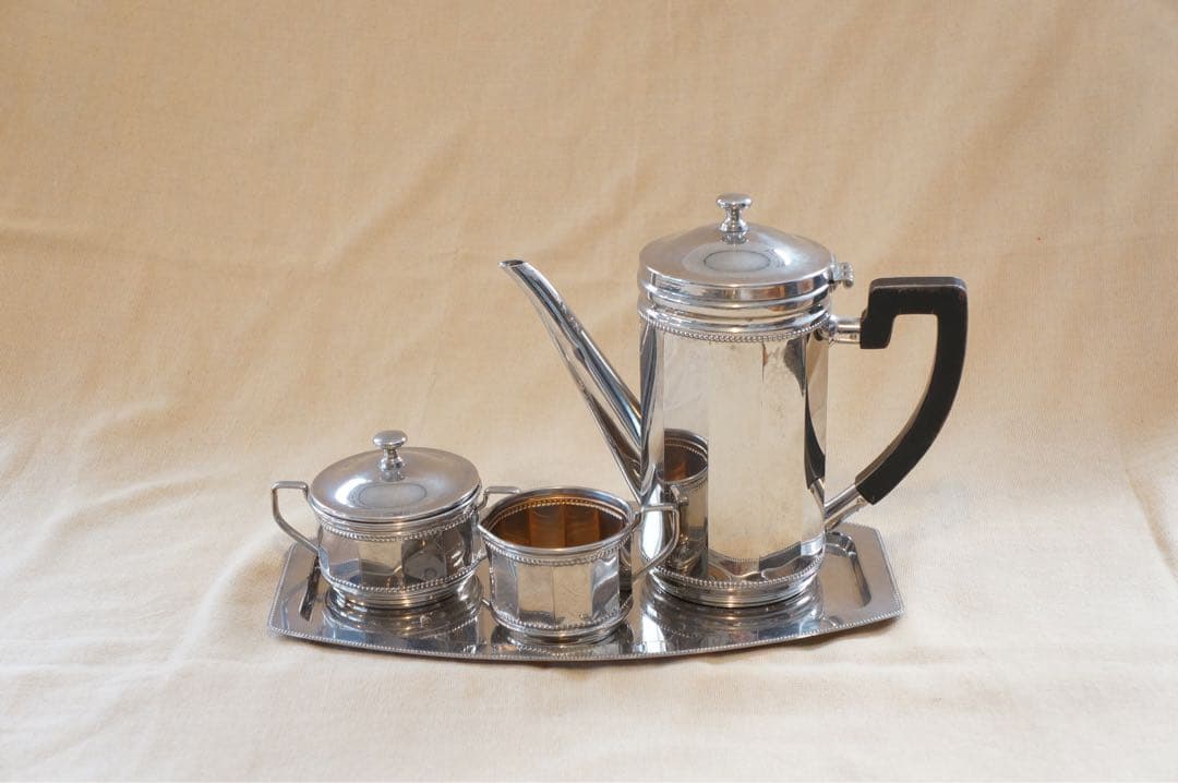 アンティーク　シルバープレート　ティーセット