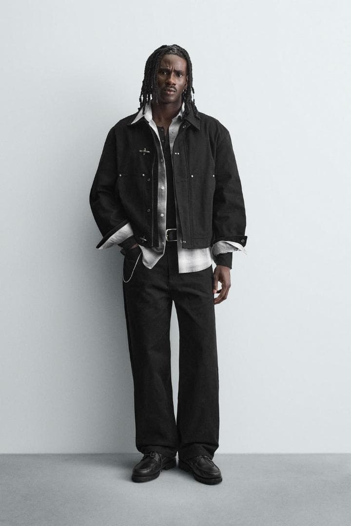 ZARA ザラ リラックスフィットトグルボタンジャケット XL