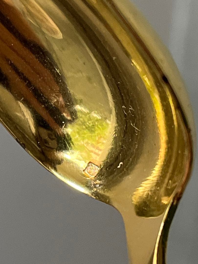 Christofle ティースプーン 金彩