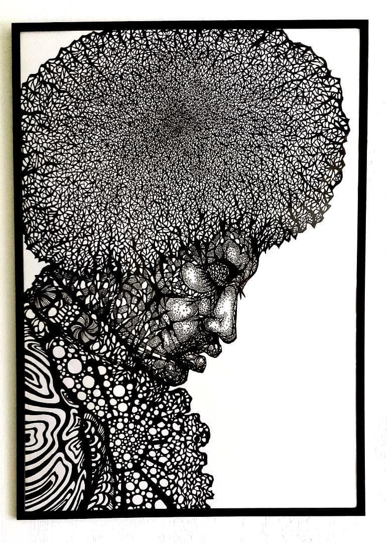 ☆新品A1サイズ手描きアートポスター半光沢紙プリントジミ・ヘンドリックス