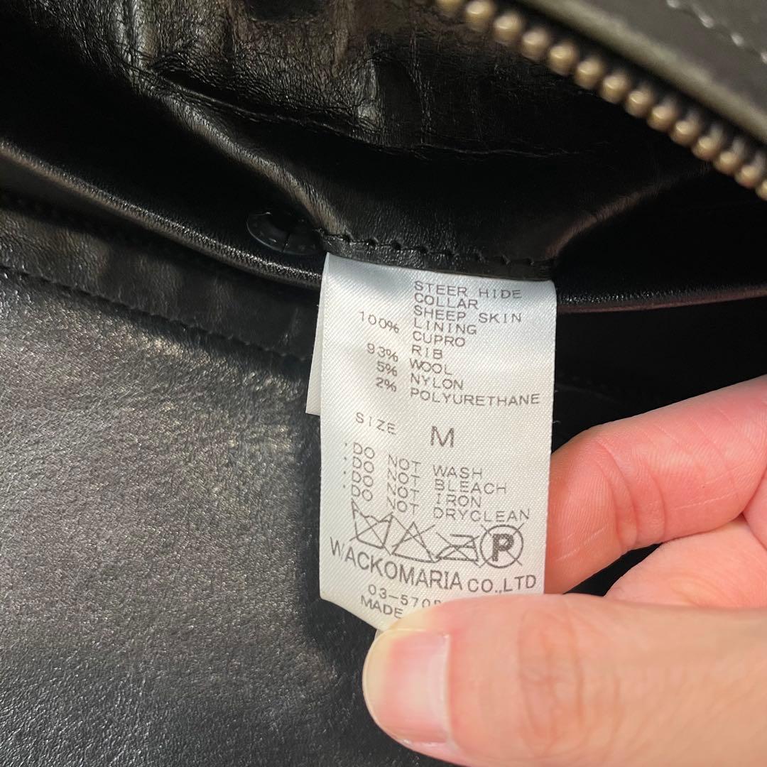 WACKOMARIA ワコマリア G1 レザージャケット Mサイズ レア　ボア