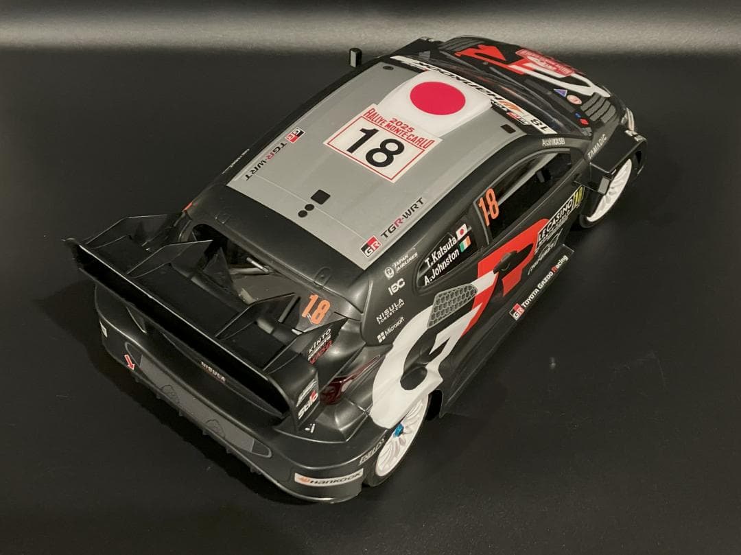 タミヤRCボディ ヤリス WRC2025 ラリーモンテカルロ 勝田選手