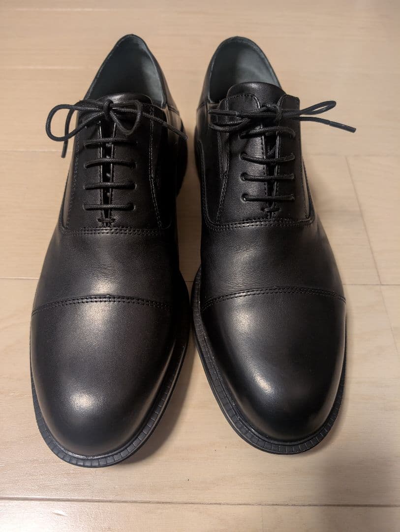 wws ボーダレス本革シューズ ブラック 26.5cm