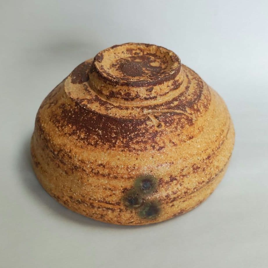 酎磨(浜田純理）　黄瀬戸山柿茶碗　桃山陶