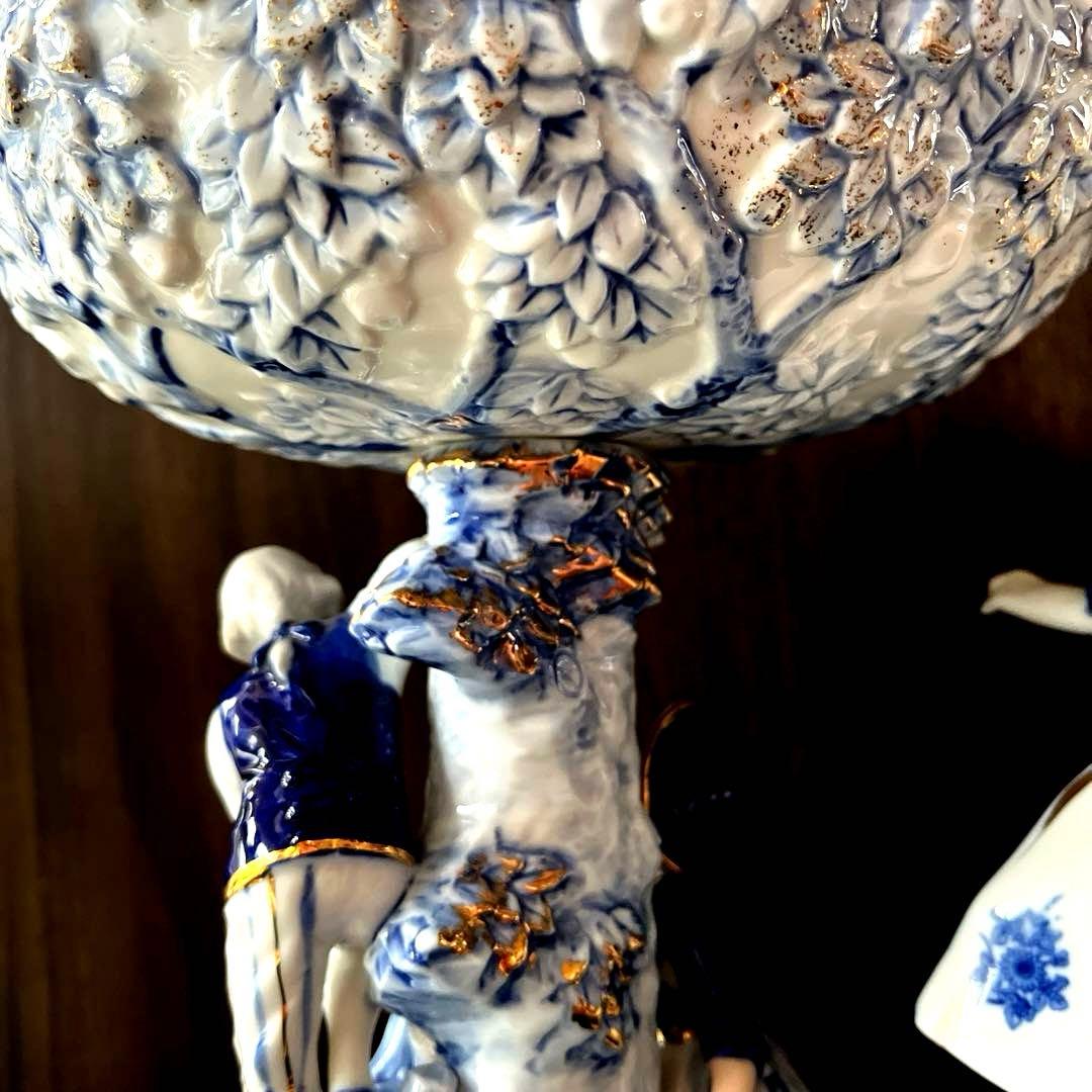 西洋アンティーク風ドールスタンド、小物入れ　2点