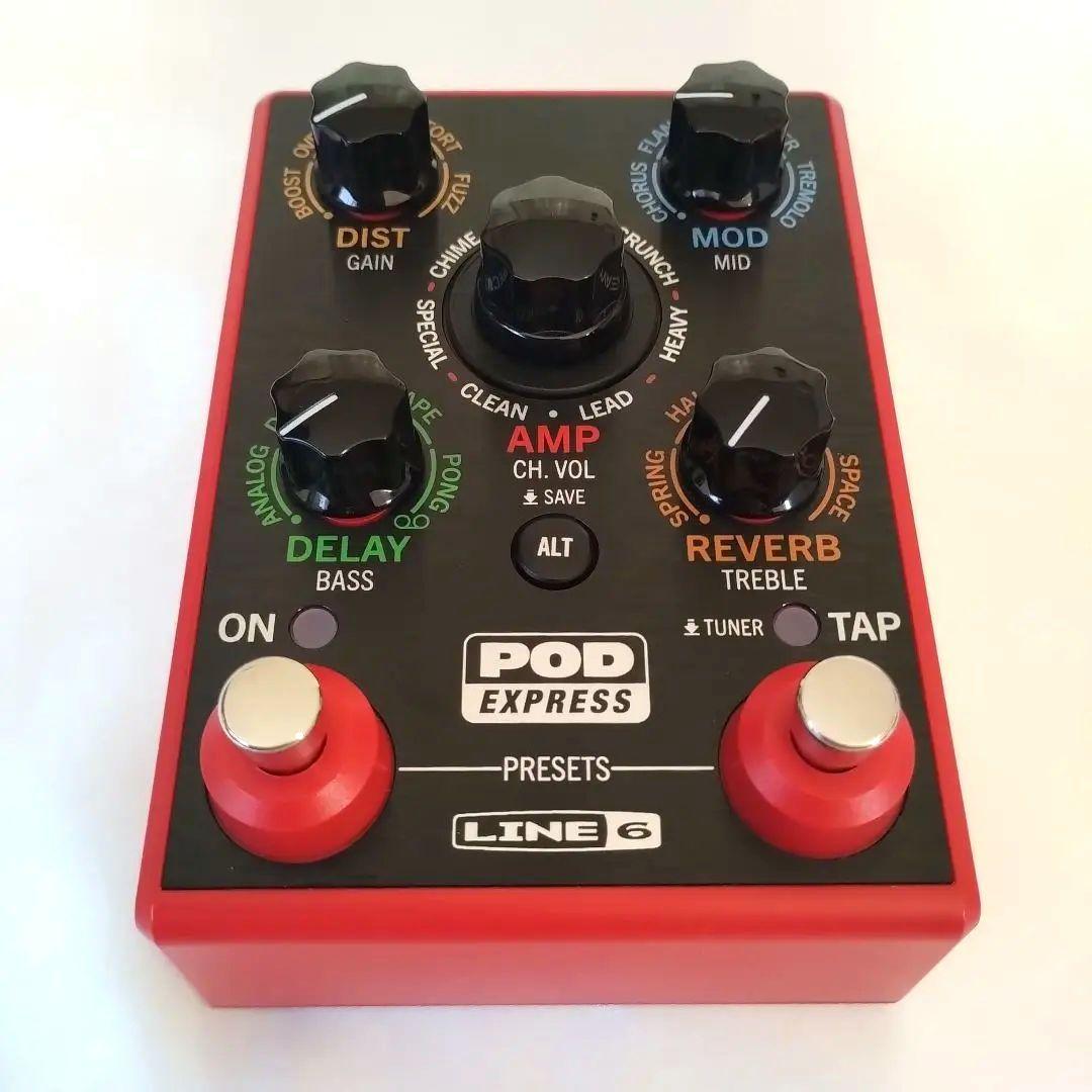 LINE 6 POD Express ギターエフェクター + 社外ACアダプター