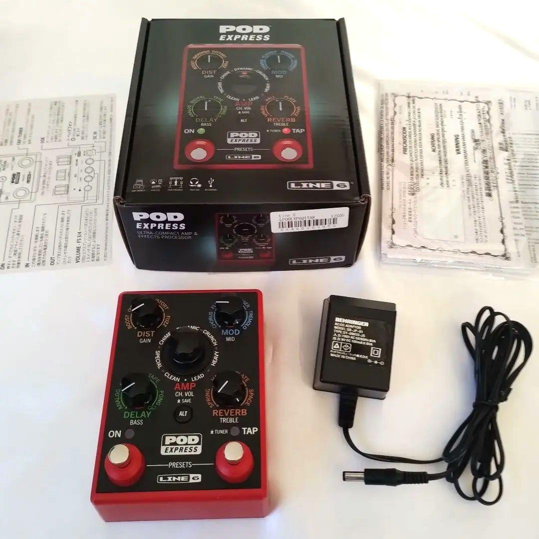 LINE 6 POD Express ギターエフェクター + 社外ACアダプター