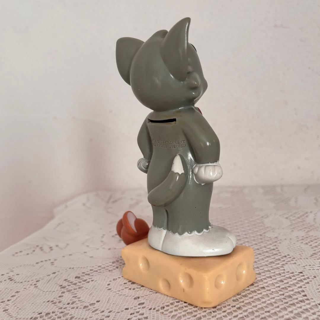 昭和レトロ 十六銀行Tom&Jerry創立110周年ソフビ貯金箱非売品フィギュア