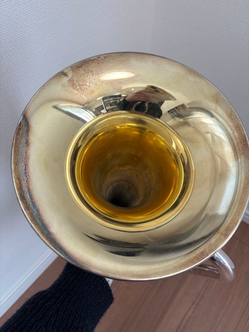 YAMAHAマウスピース テナーホーン 現状品 ケース付 吹奏楽 経年品