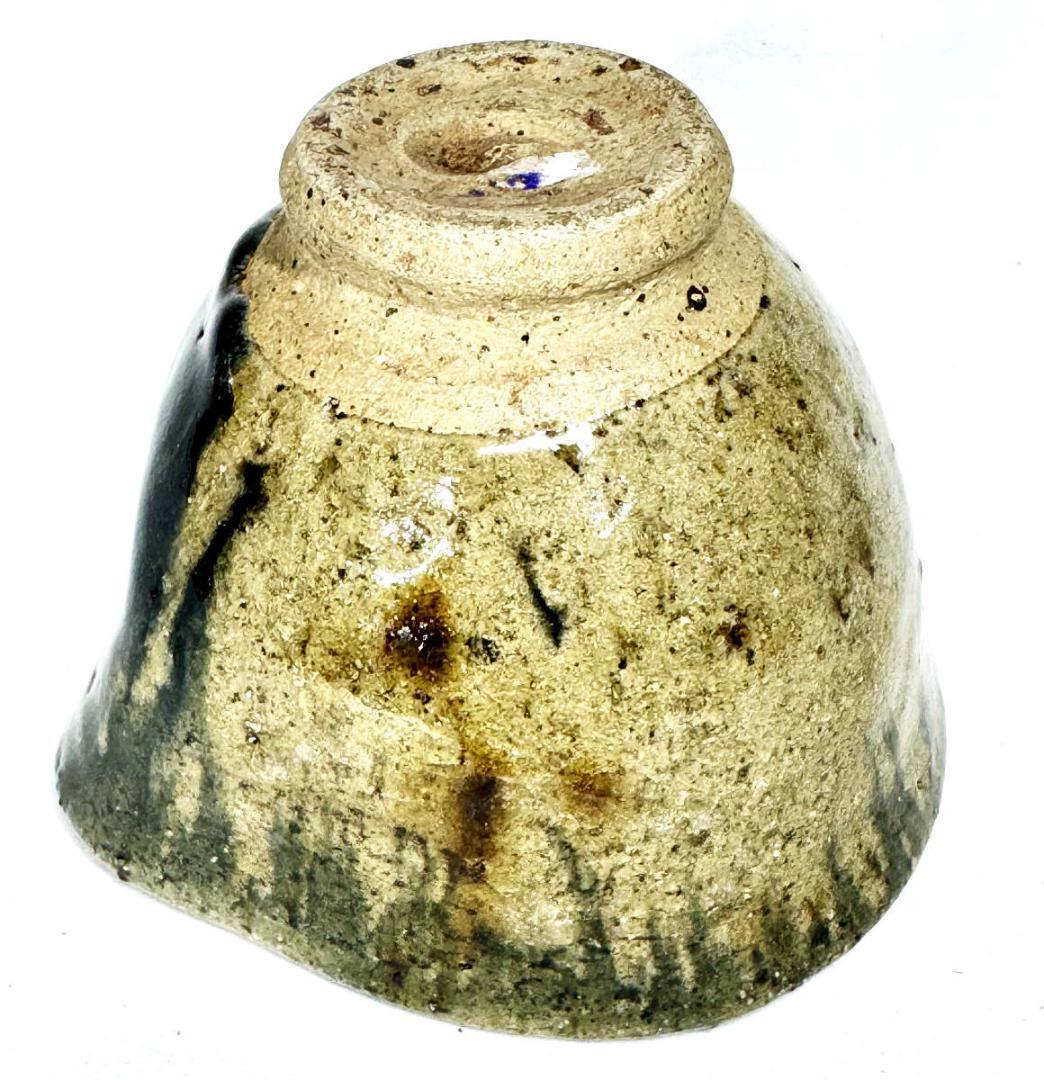 江戸時代中期 尾張徳川家御用窯 御深井焼 茶碗 伝世品焼物 ウブ品WWTT304