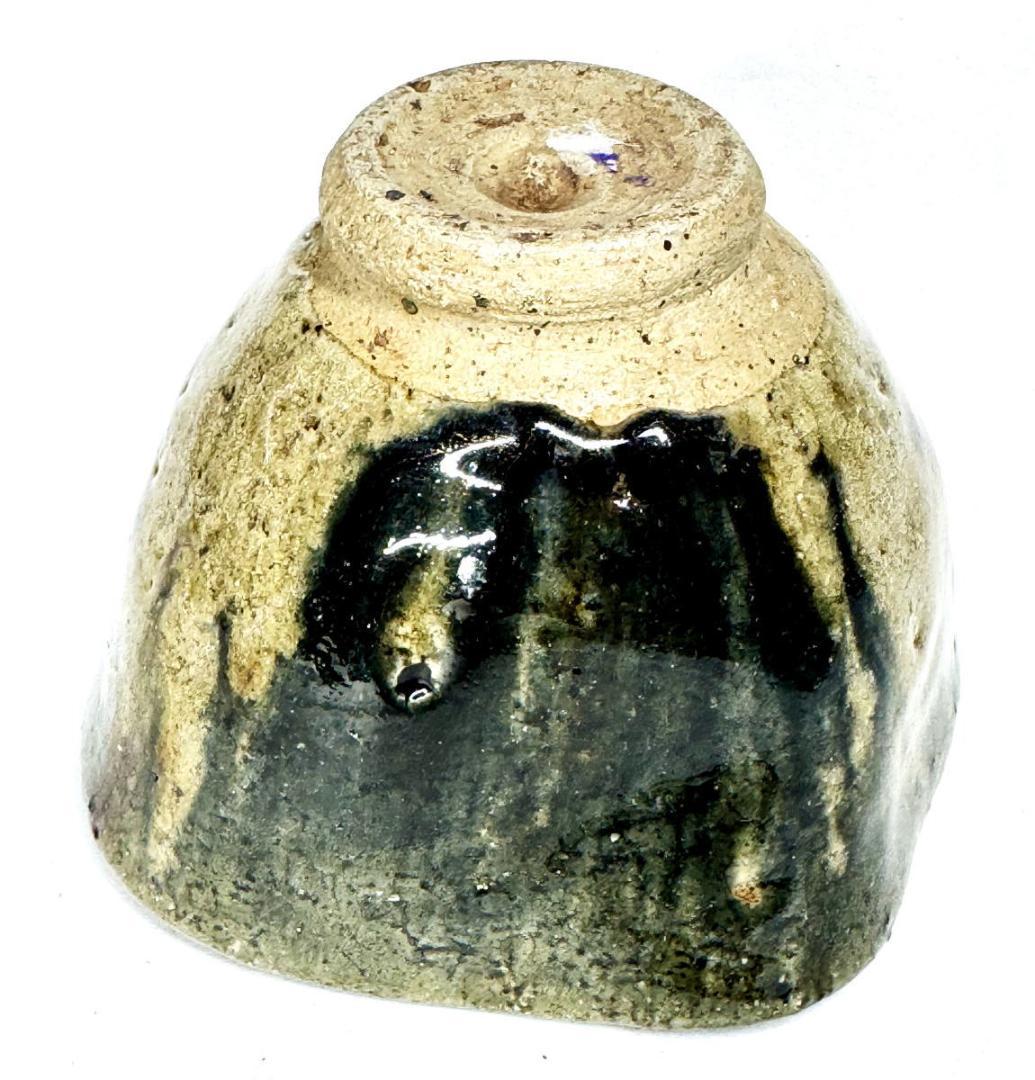 江戸時代中期 尾張徳川家御用窯 御深井焼 茶碗 伝世品焼物 ウブ品WWTT304