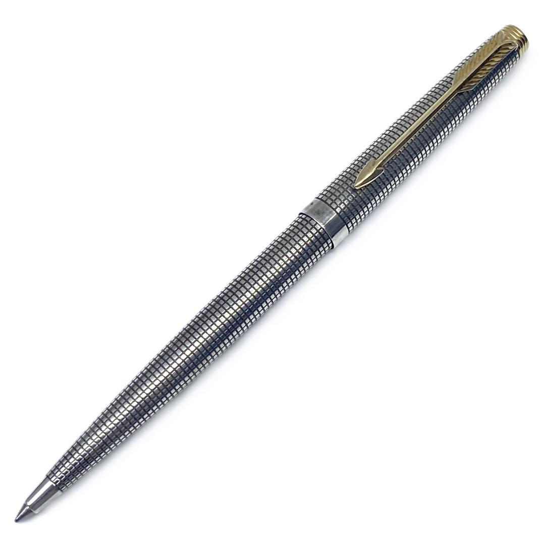 Parker75 スターリングシルバー 格子柄 シズレ ボールペン