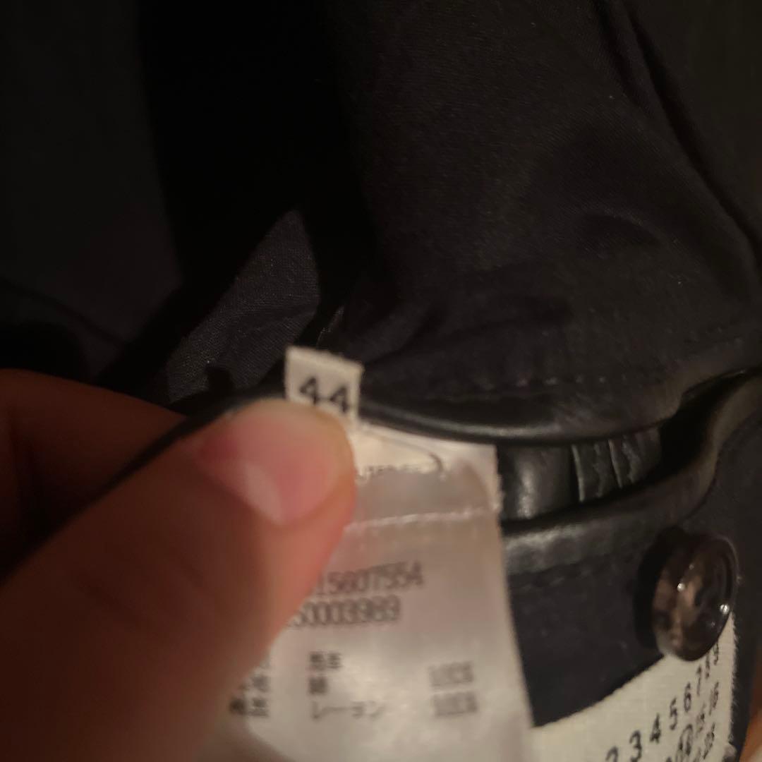 マルジェラ ハの字　八の字　ライダース　レザージャケット　5zip 馬革