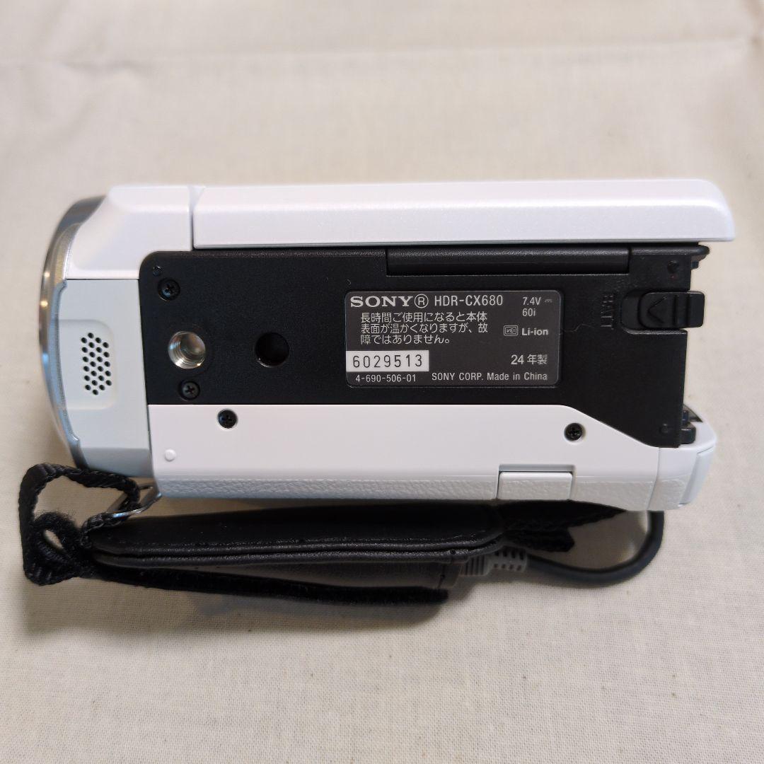 SONY HANDYCAM HDR-CX680 ビデオカメラ 2024年製 白色