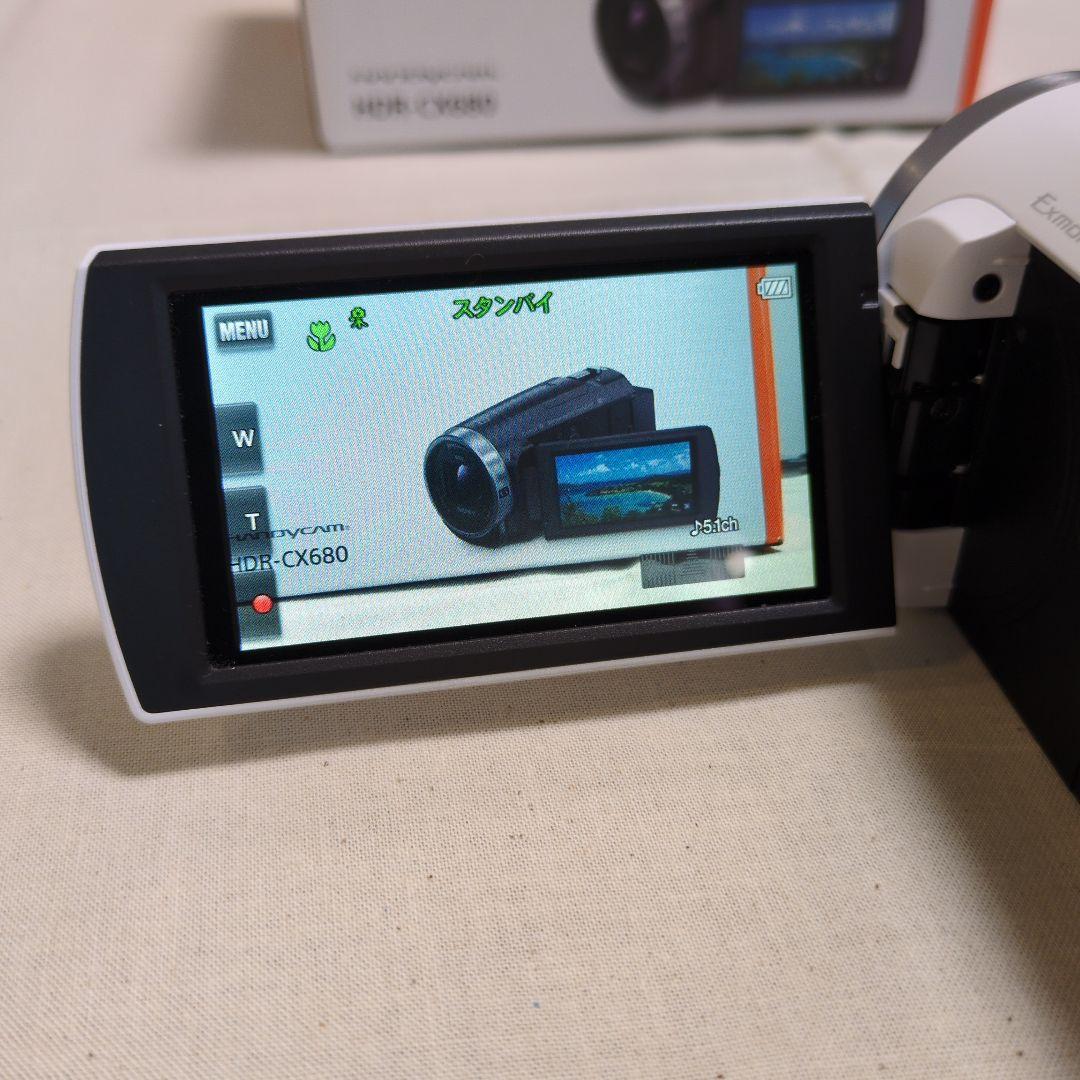 SONY HANDYCAM HDR-CX680 ビデオカメラ 2024年製 白色