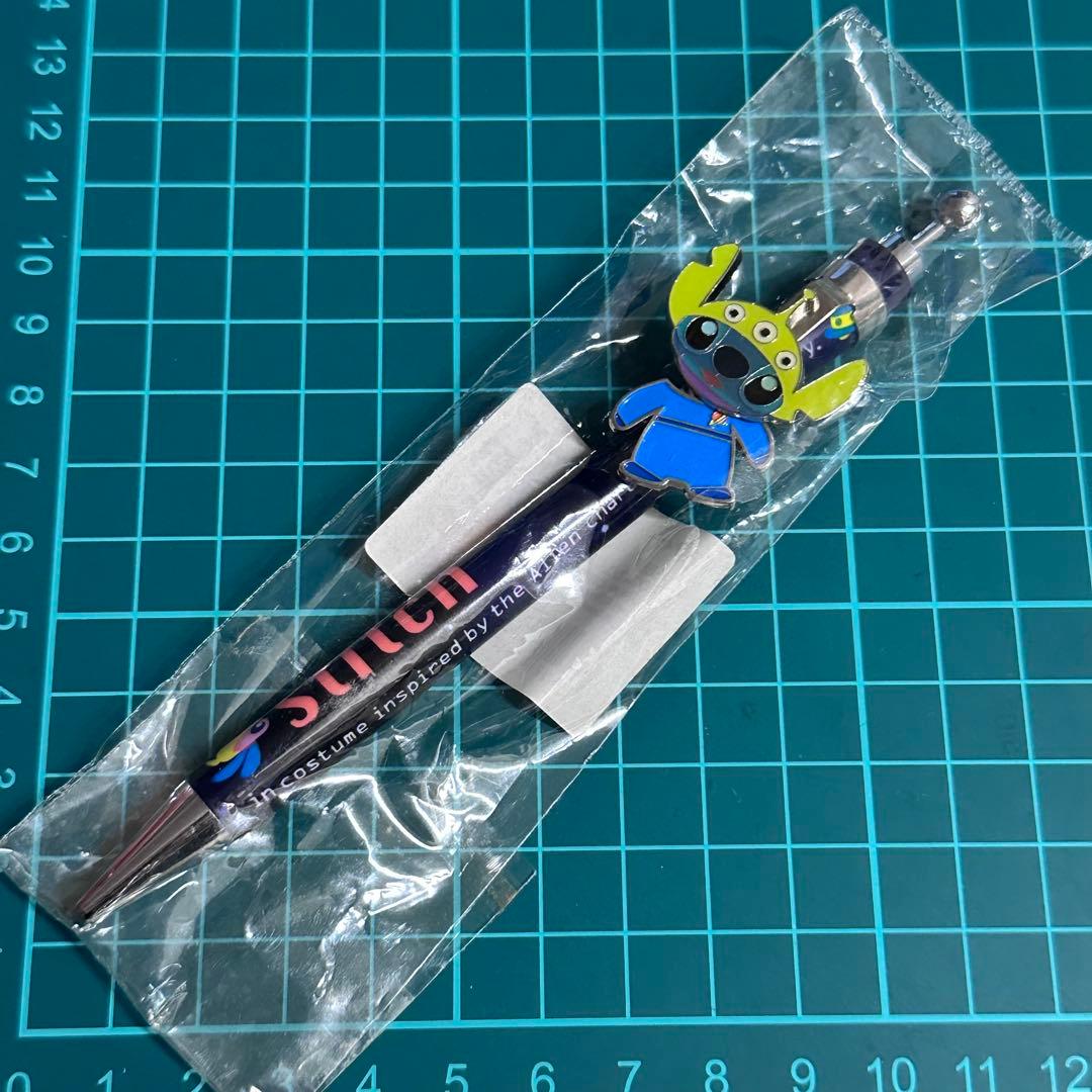 スティッチ　マスコットユラユラペン　リトルグリーンメン　エイリアン　ボールペン