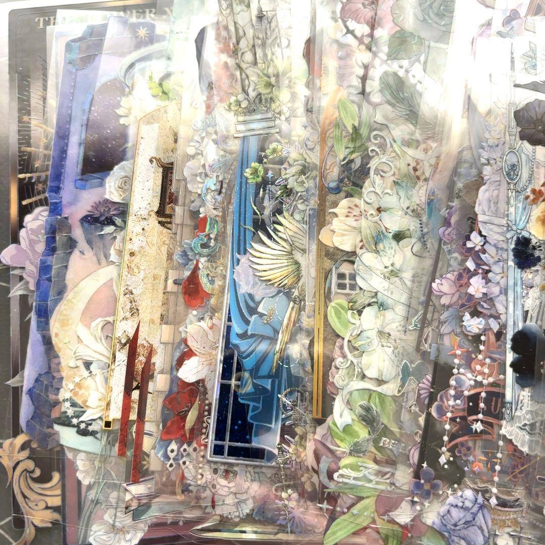 【同梱価格700円】　コラージュ素材　海外マステ　装飾テープ　55種　PET⑥