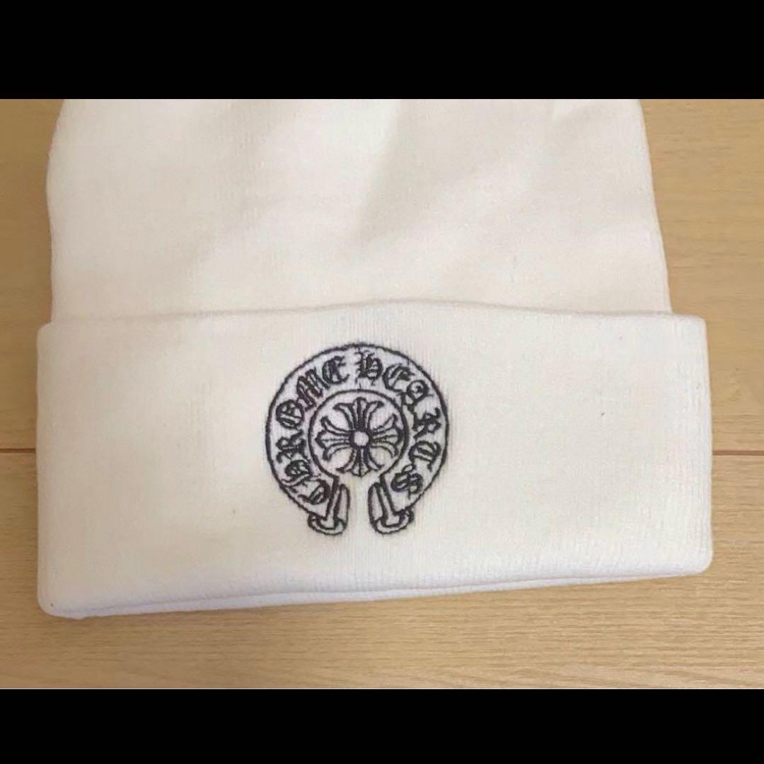 【最終値下げ】　Chrome Hearts ホワイトニット帽