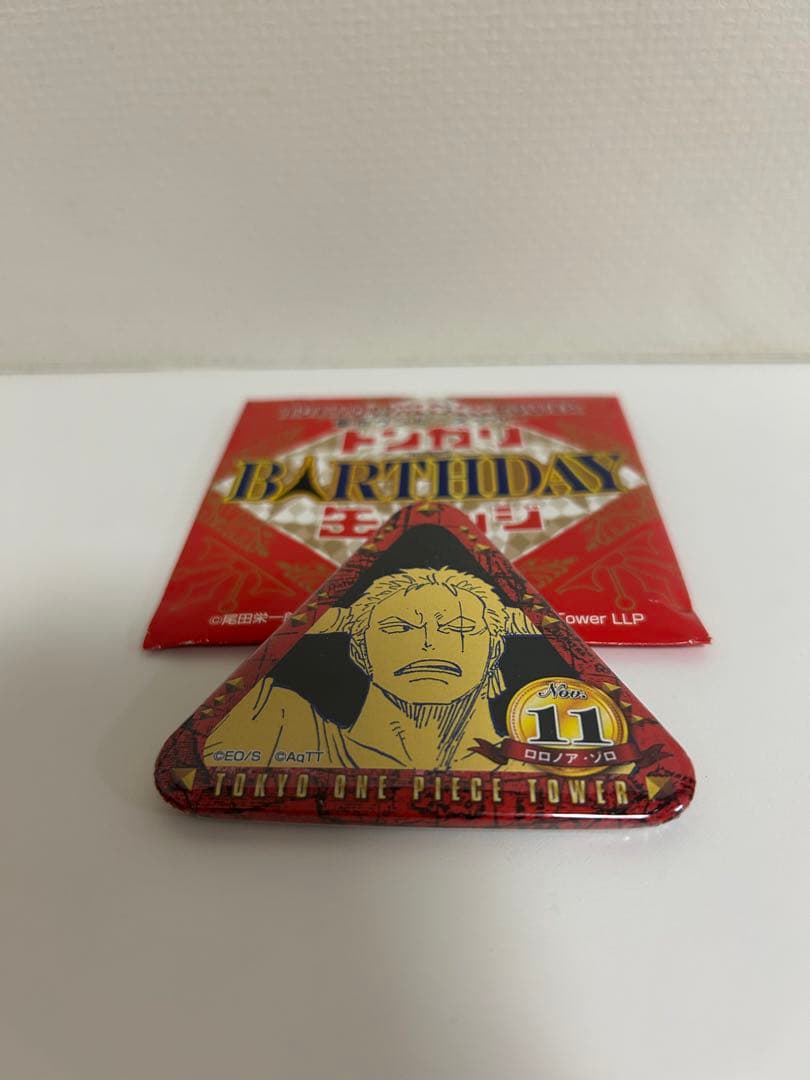 東京ワンピースタワー　トンガリ缶バッジ　ゾロ①