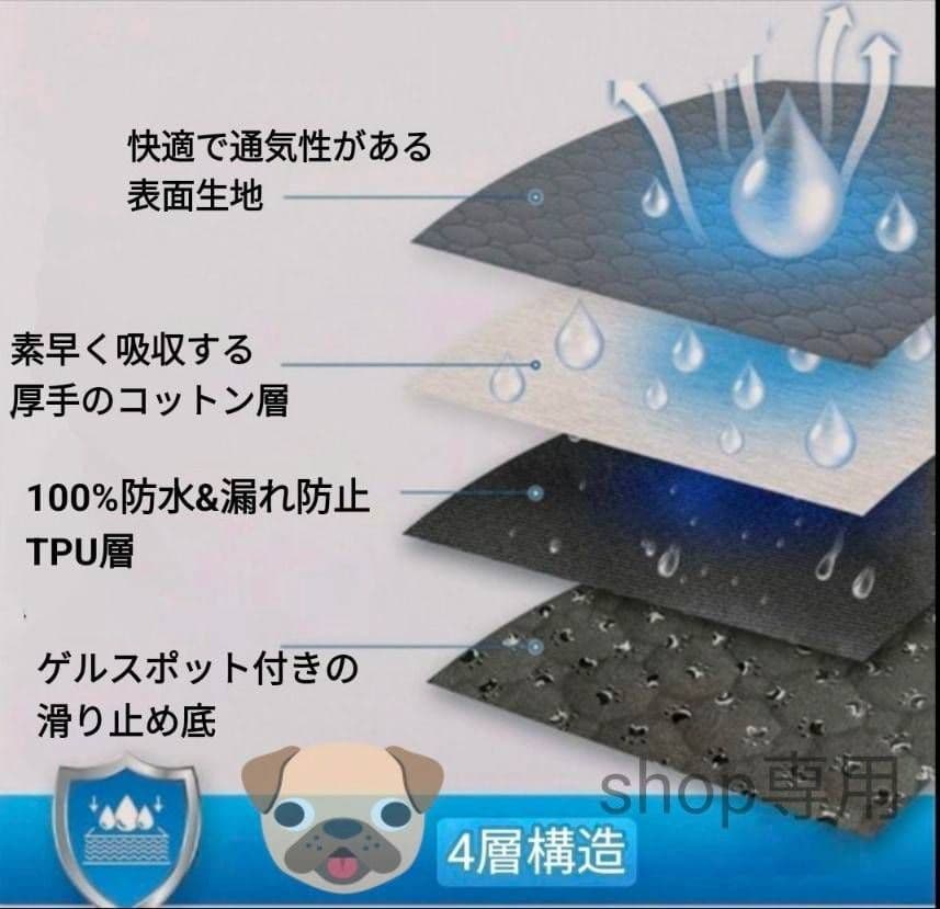 ベージュ　2枚 洗える ペットマット ペットシーツ トイレシート 防水 犬 猫