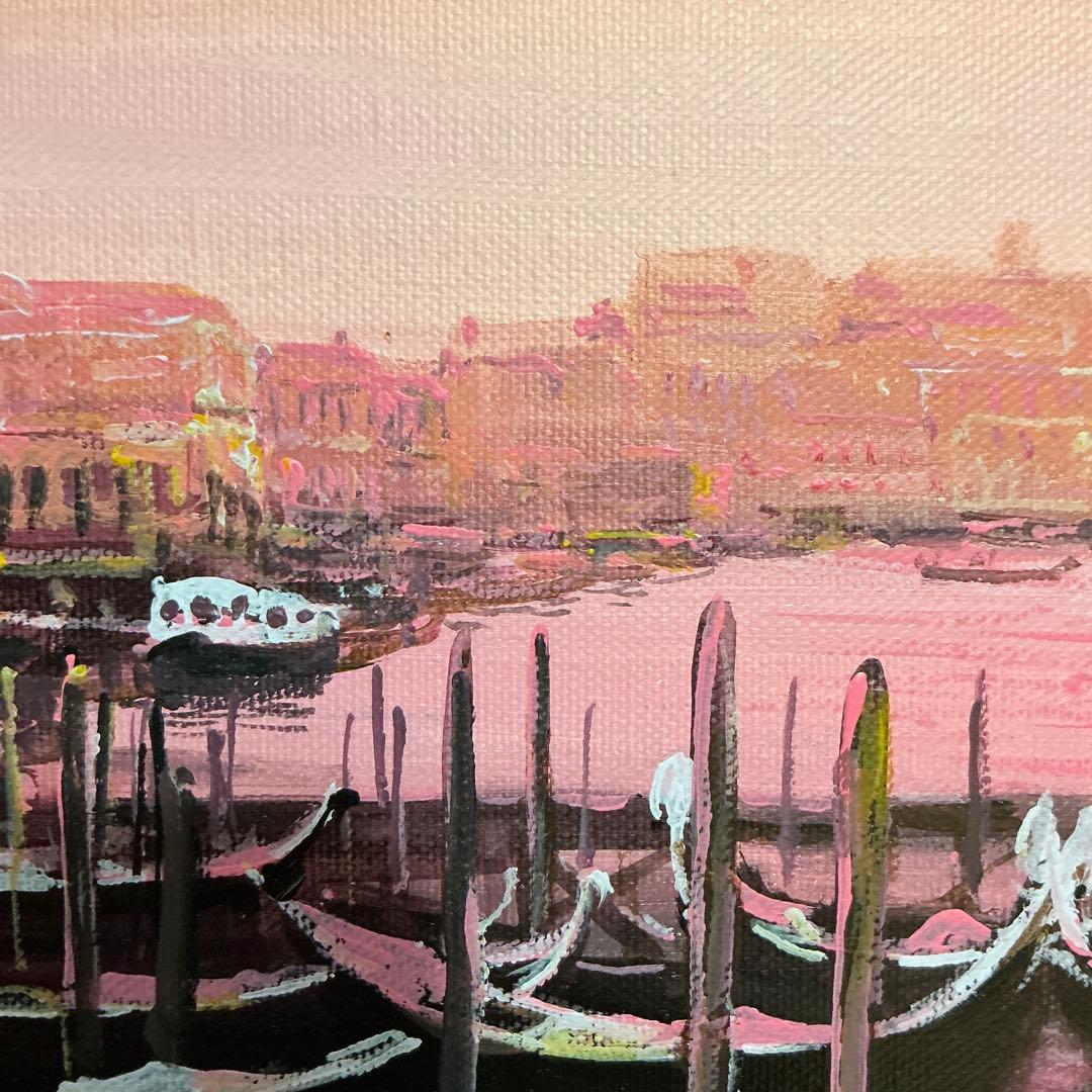 絵画・額縁・油絵・前田光一・ベネチア・イタリア・F4号・美術品・インテリア・雑貨