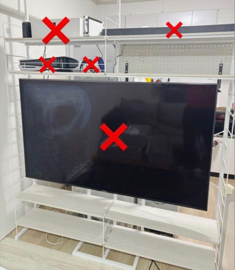 【Fさん専用】突っ張り壁面収納Nポルダ 壁寄せTVユニットセット幅160cm
