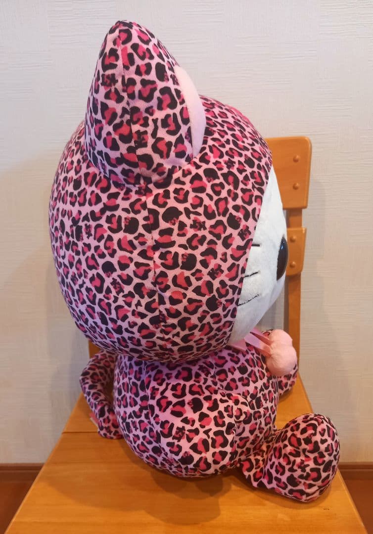 希少☆　ハローキティ　2008年　ヒョウ柄　ピンク　ぬいぐるみ　特大　2L　新品