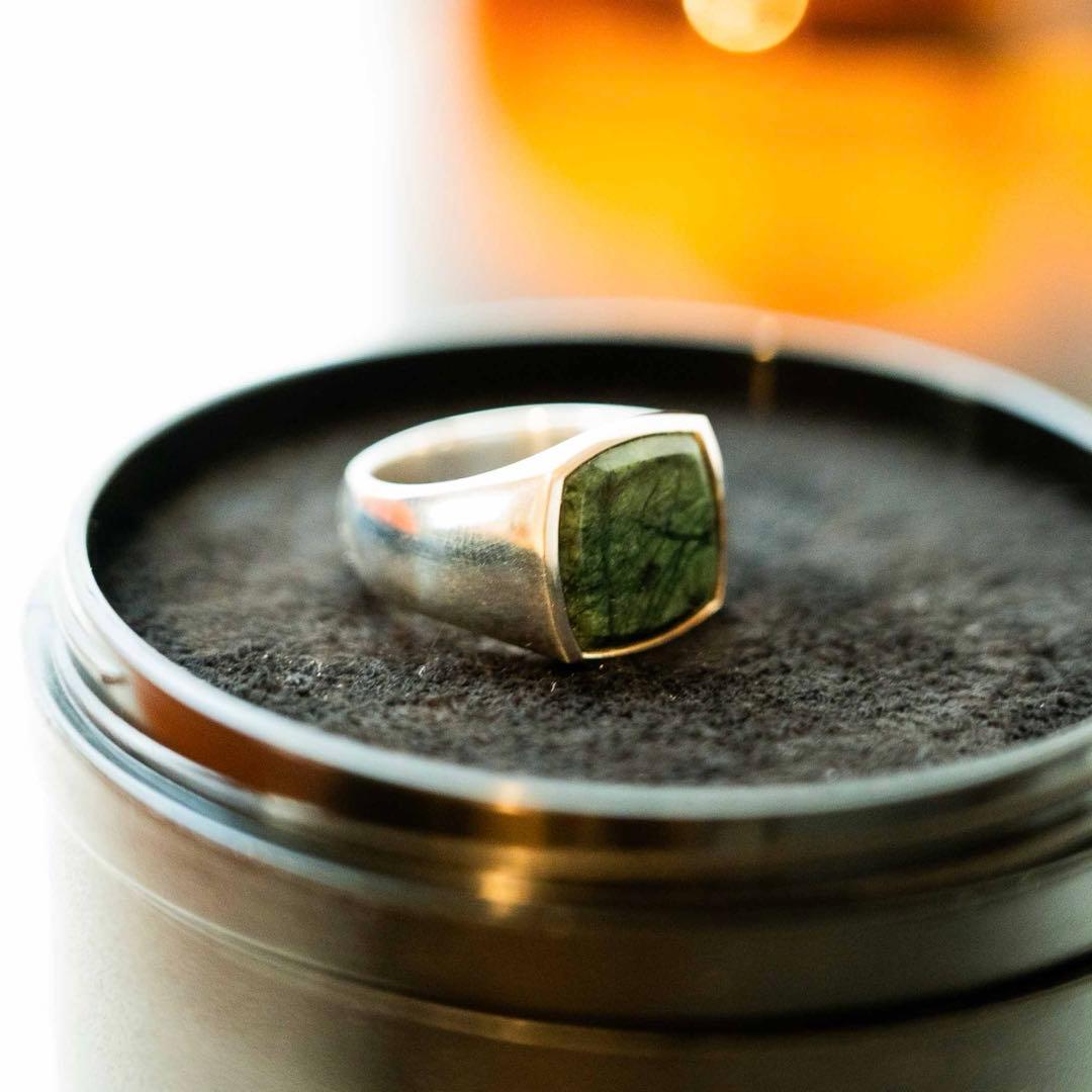 アクセサリー TOM WOOD Cushion Green Marble Size56