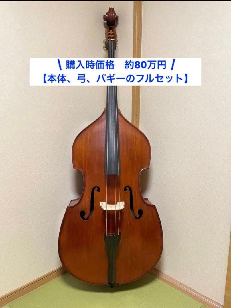 【美品】Gliga グリガ コントラバス 3/4 フルセット 杉藤弓、バギー付き