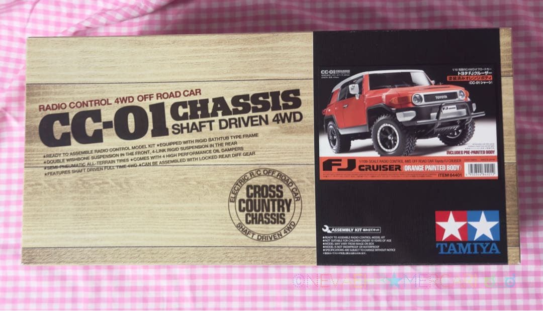 ★隼ちゃん★タミヤ◆トヨタFJクルーザー CC-01シャーシ塗装済