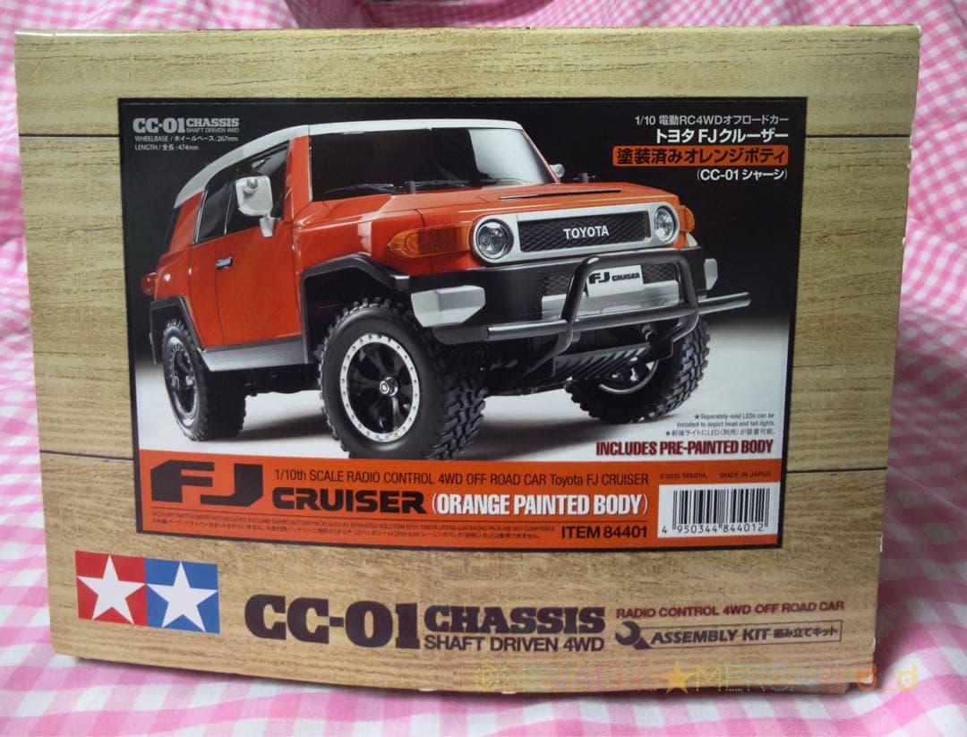 ★隼ちゃん★タミヤ◆トヨタFJクルーザー CC-01シャーシ塗装済