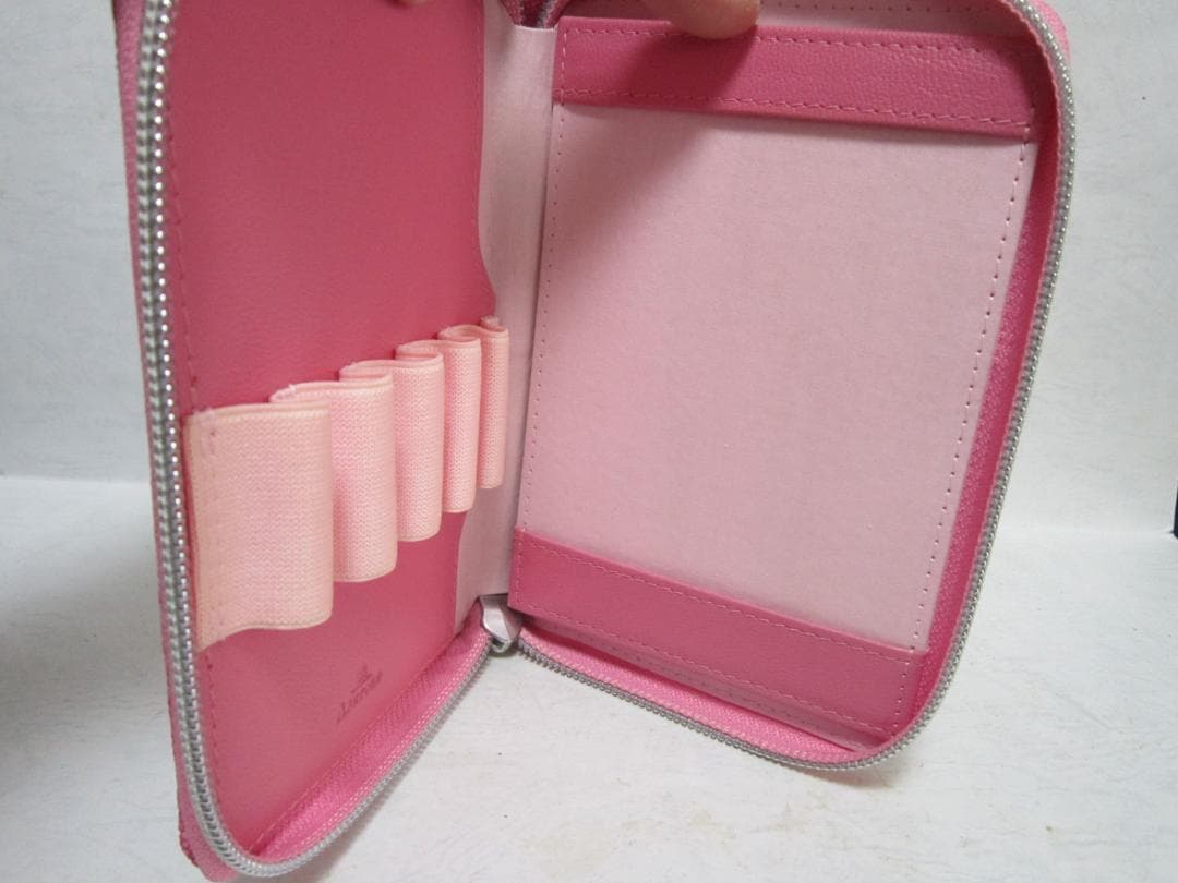 ペンケース　ガルーシャ　アシュフォード　趣味の文具箱　コラボ　５本差し　ピンク