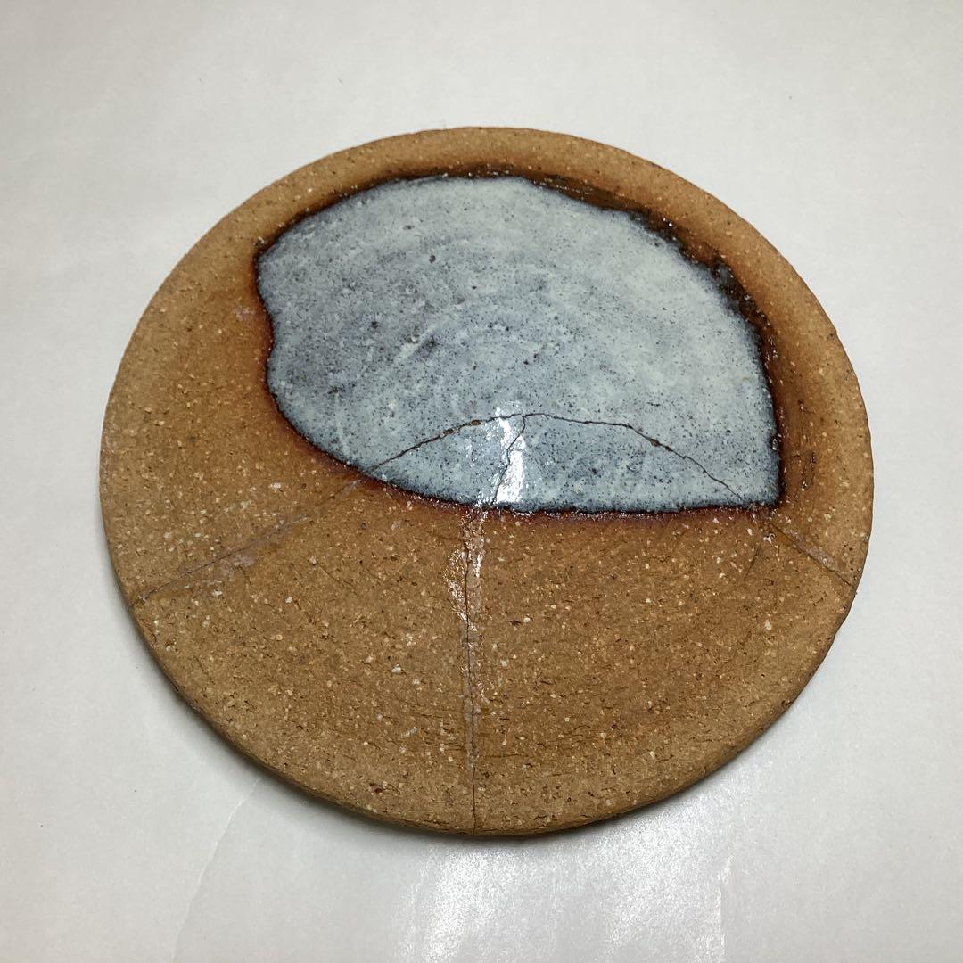 水指 萩 単瓢 守繁徹作 蓋修理あり 塗蓋付 桐箱入り 茶道具 古物品